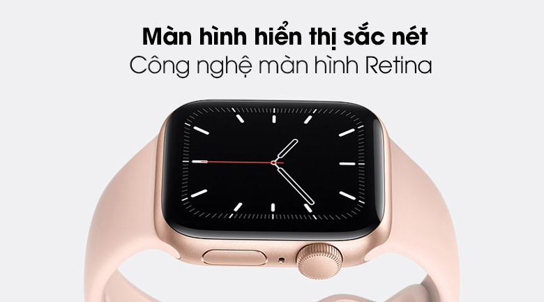Apple Watch SE 40mm viền nhôm dây cao su hồng có màn hình OLED